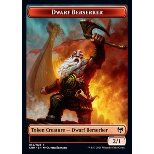 4 x Dwarf Berserker Token - KHM