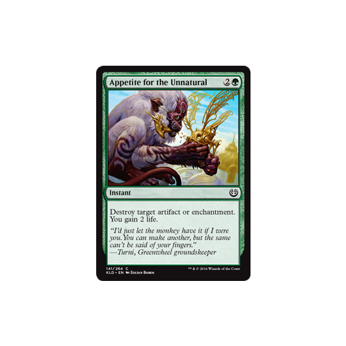 Appetite for the Unnatural - KLD