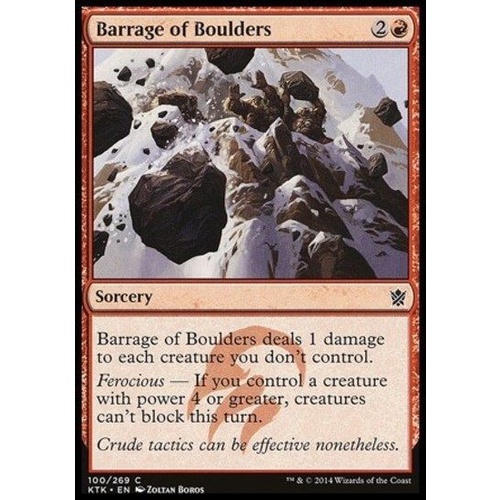 Barrage of Boulders FOIL - KTK