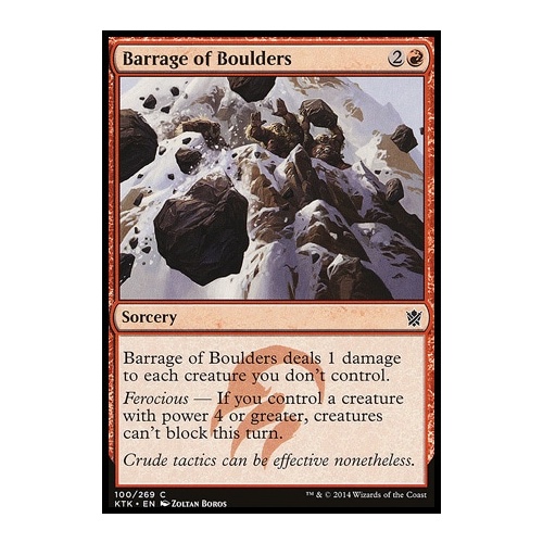 Barrage of Boulders - KTK