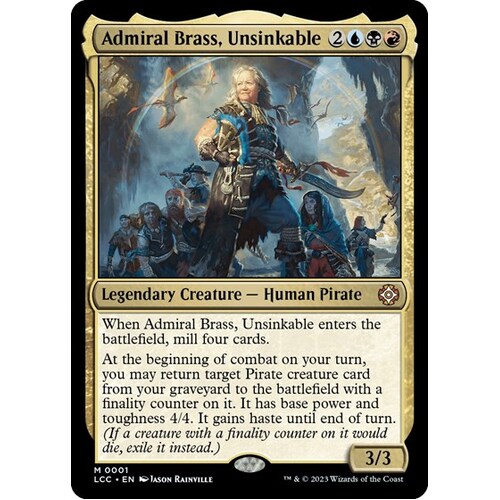 Admiral Brass, Unsinkable FOIL - LCC