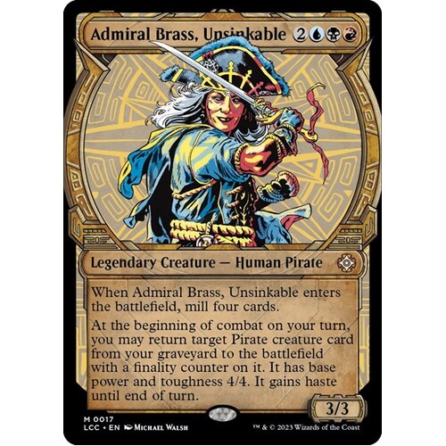 Admiral Brass, Unsinkable (Showcase) FOIL - LCC