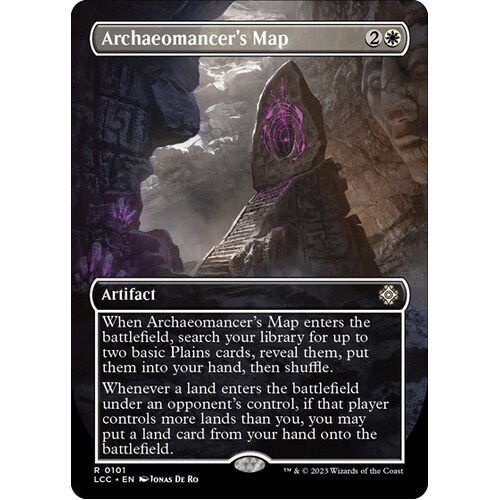 Archaeomancer's Map (Borderless) FOIL - LCC