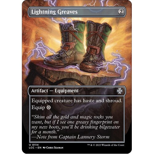 Lightning Greaves (Borderless) FOIL - LCC