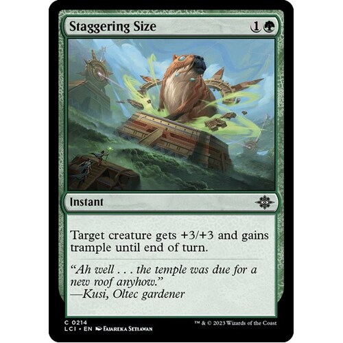 Staggering Size - LCI