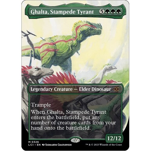 Ghalta, Stampede Tyrant (Borderless) FOIL - LCI