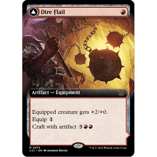 Dire Flail (Extended Art) FOIL - LCI
