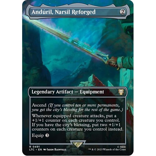 Anduril, Narsil Reforged (Borderless) FOIL - LTC