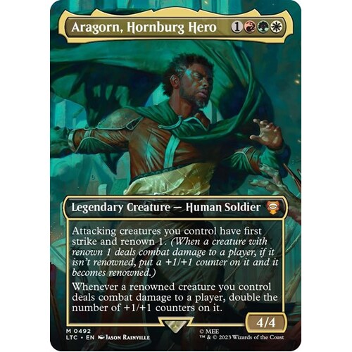 Aragorn, Hornburg Hero (Borderless) FOIL - LTC