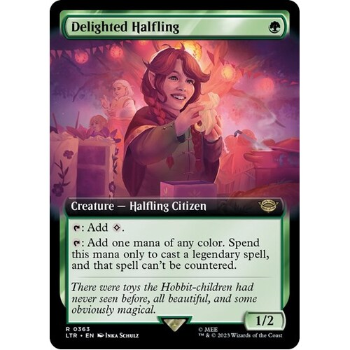 Delighted Halfling (Extended Art) - LTR