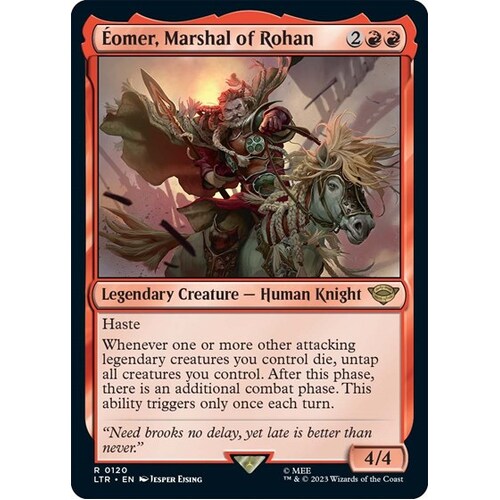 mtg eomer card omer, Marshal of Rohan [428] [Borderless] [The Lord of the Rings: Tales of Middle-earth] [Foil]  Face to Face Games The Lord of the Rings Eomer, Marshal of Rohan :