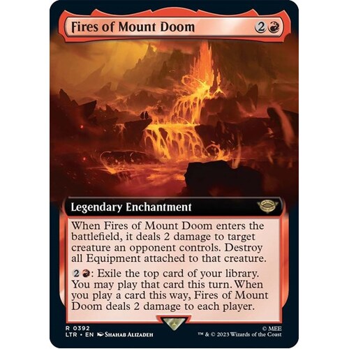 Fires of Mount Doom (Extended Art) FOIL - LTR
