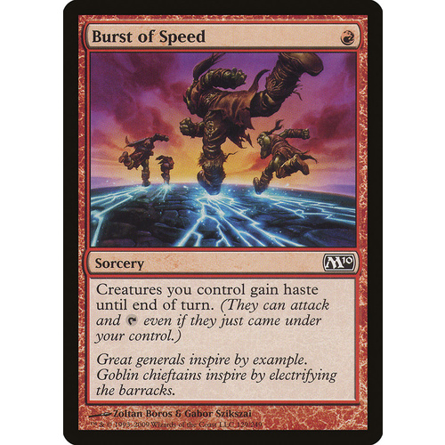 Burst of Speed - M10