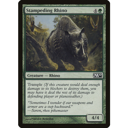 Stampeding Rhino FOIL - M10