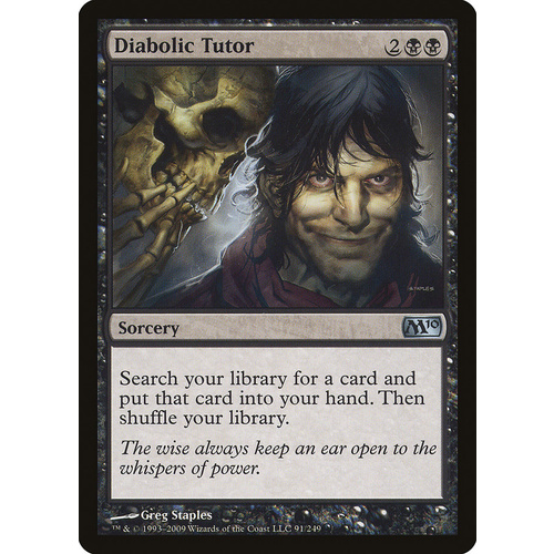 Diabolic Tutor FOIL - M10
