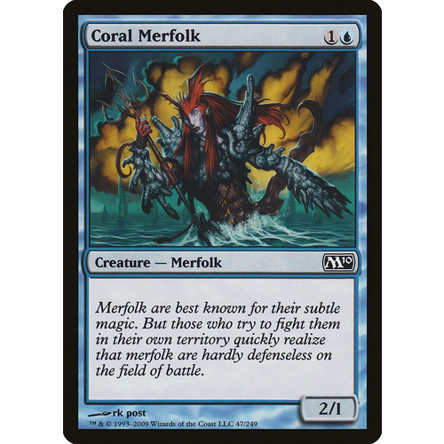 Coral Merfolk FOIL - M10