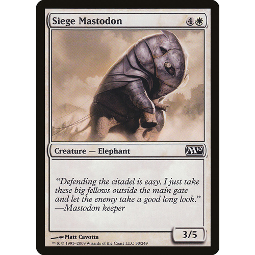 Siege Mastodon FOIL - M10