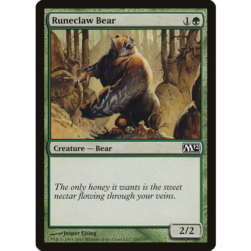 Runeclaw Bear FOIL - M12