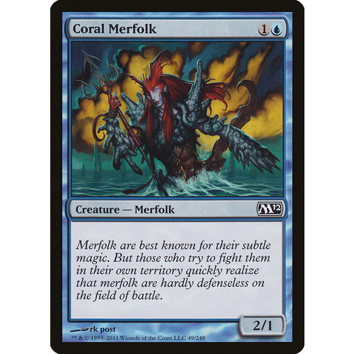 Coral Merfolk FOIL - M12