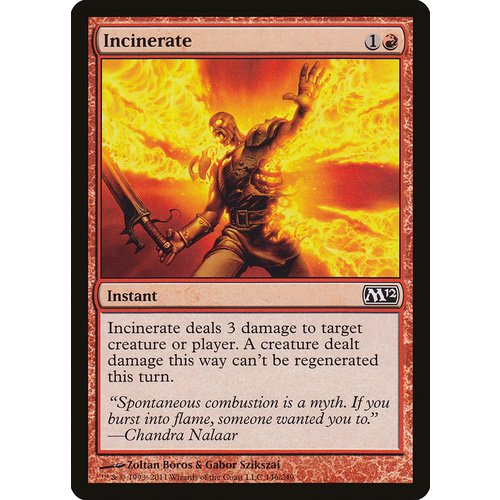 Incinerate FOIL - M12
