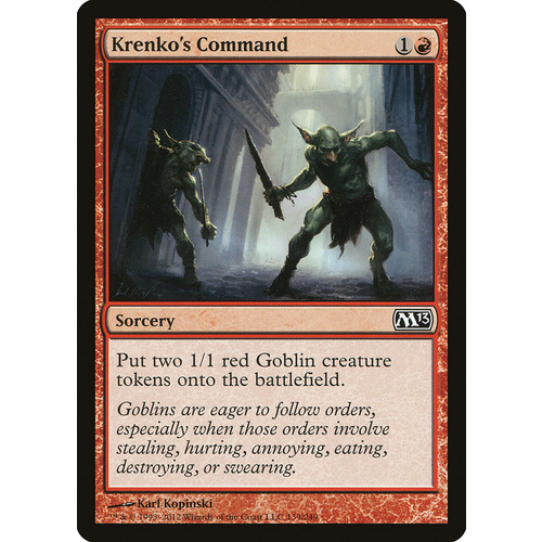 Krenko's Command FOIL - M13