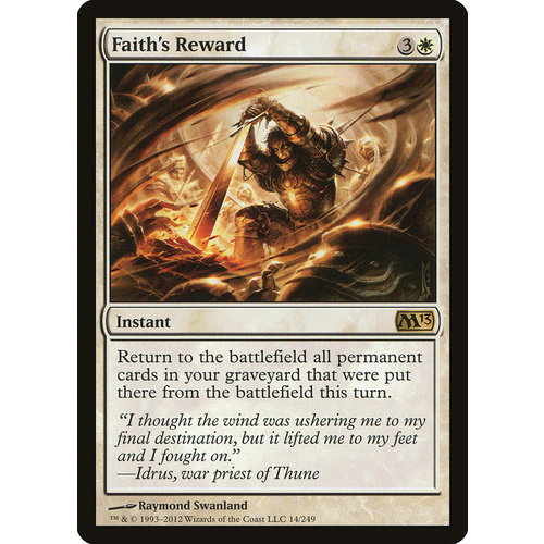 Faith's Reward FOIL - M13