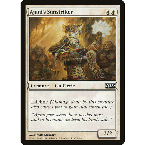 Ajani's Sunstriker FOIL - M13