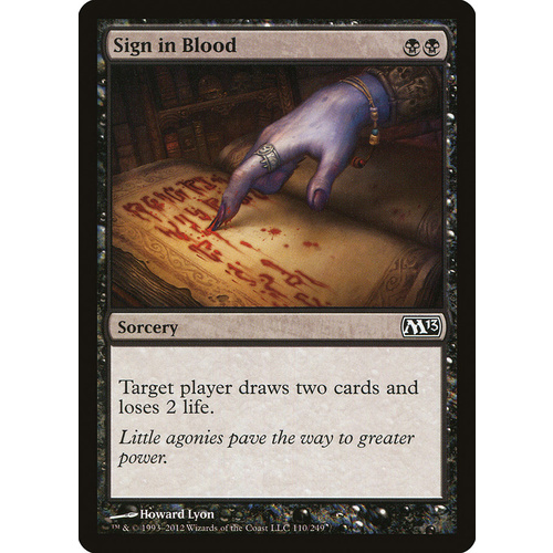 Sign in Blood FOIL - M13