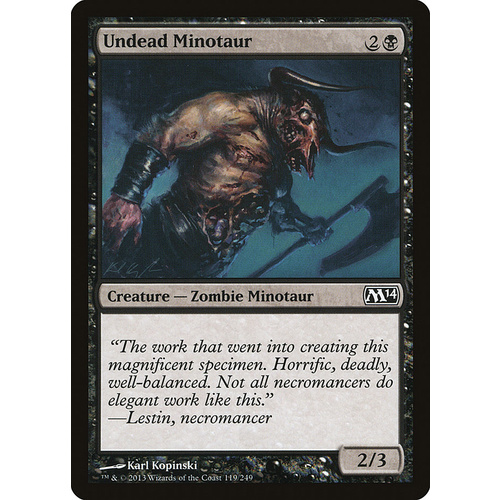 Undead Minotaur FOIL - M14