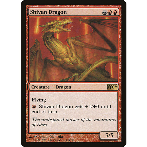 Shivan Dragon FOIL - M14