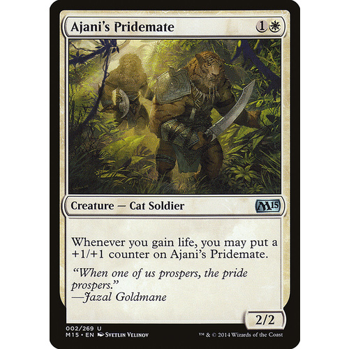 Ajani's Pridemate FOIL - M15