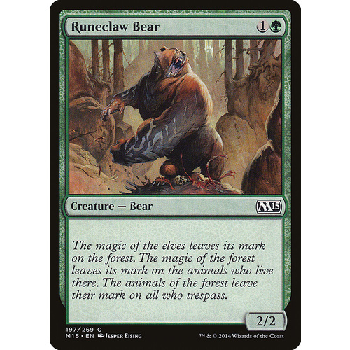 Runeclaw Bear FOIL - M15