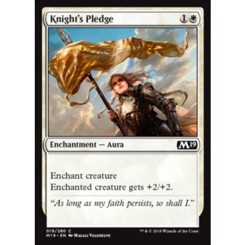 Knight's Pledge FOIL - M19