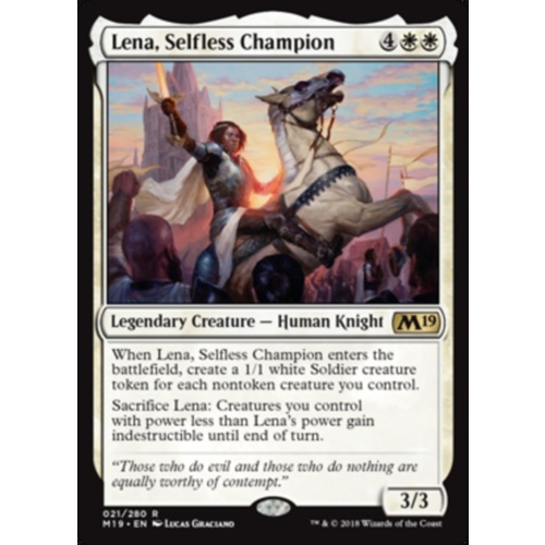 Lena, Selfless Champion FOIL - M19