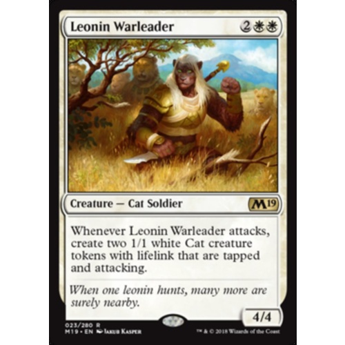 Leonin Warleader FOIL - M19