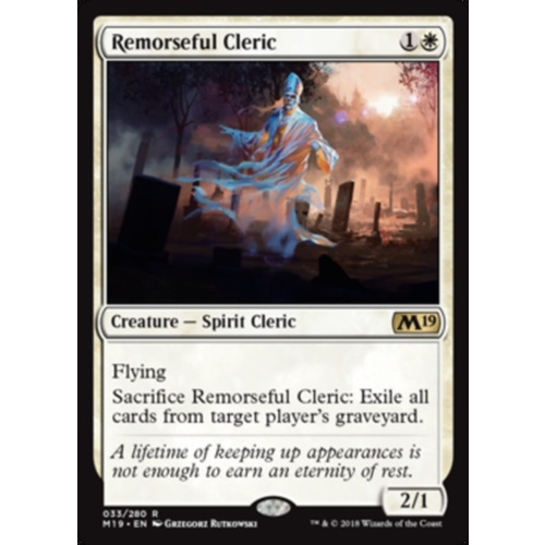 Remorseful Cleric FOIL - M19