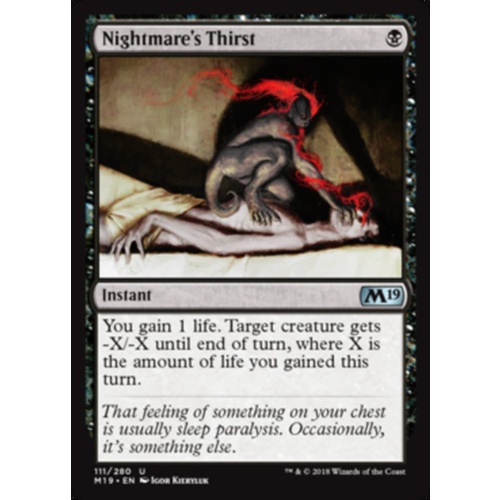 Nightmare's Thirst FOIL - M19