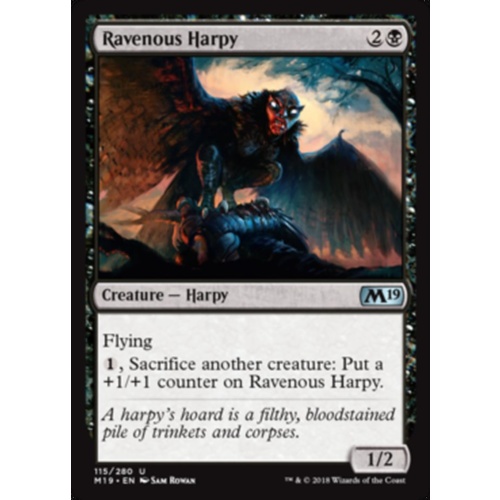 Ravenous Harpy FOIL - M19
