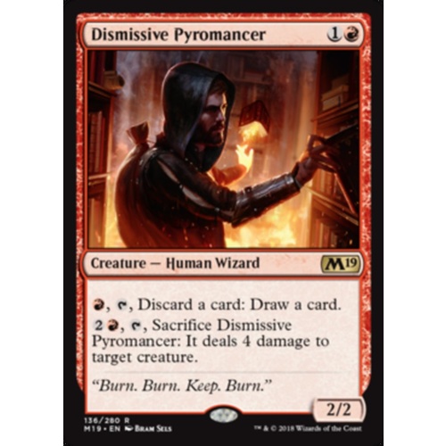 Dismissive Pyromancer FOIL - M19