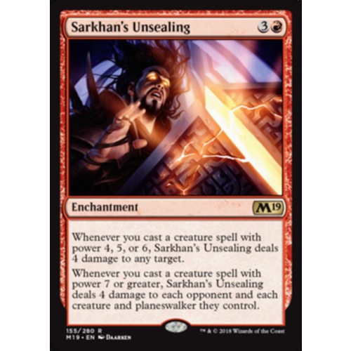 Sarkhan's Unsealing FOIL - M19