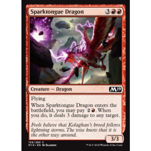 Sparktongue Dragon FOIL - M19