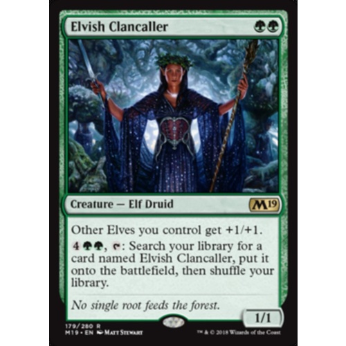 Elvish Clancaller FOIL - M19