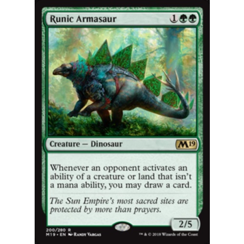Runic Armasaur FOIL - M19