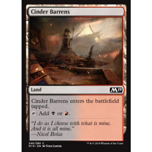 Cinder Barrens FOIL - M19