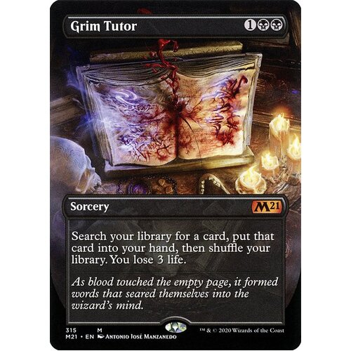 Grim Tutor (Borderless Alternate Art) FOIL - M21