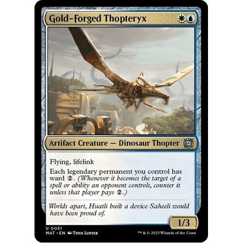 Gold-Forged Thopteryx - MAT
