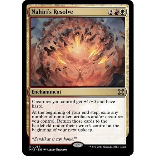 Nahiri's Resolve - MAT