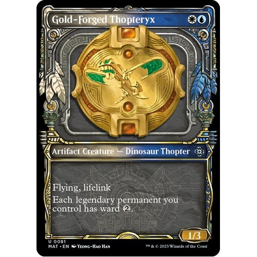 Gold-Forged Thopteryx (Showcase) - MAT