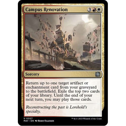 Campus Renovation FOIL - MAT