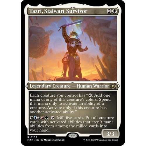Tazri, Stalwart Survivor (Foil Etched) - MAT